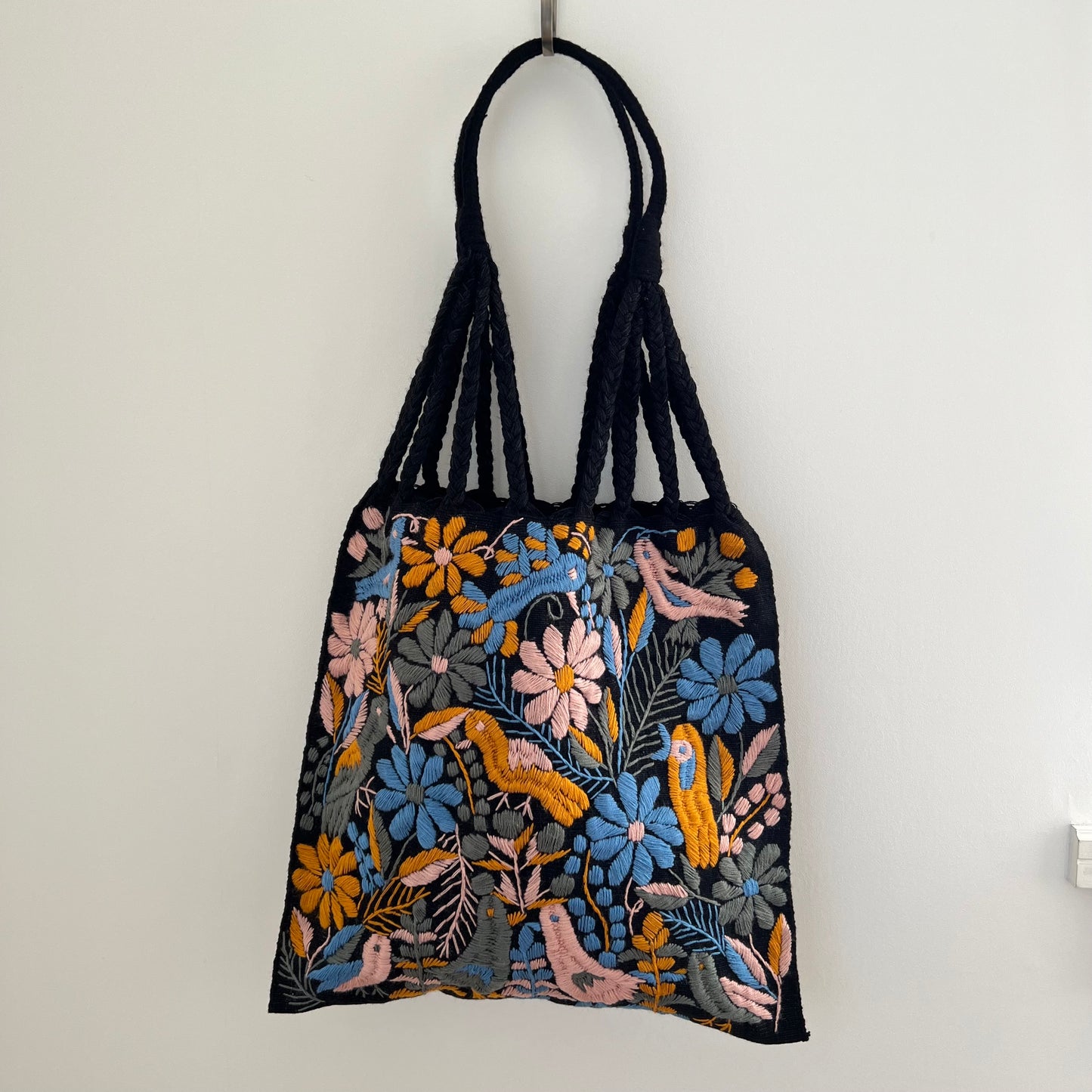 ガーデン・セピア 002 黒 ハンモックバッグ