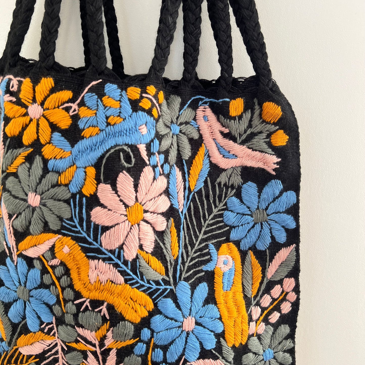 ガーデン・セピア 002 黒 ハンモックバッグ