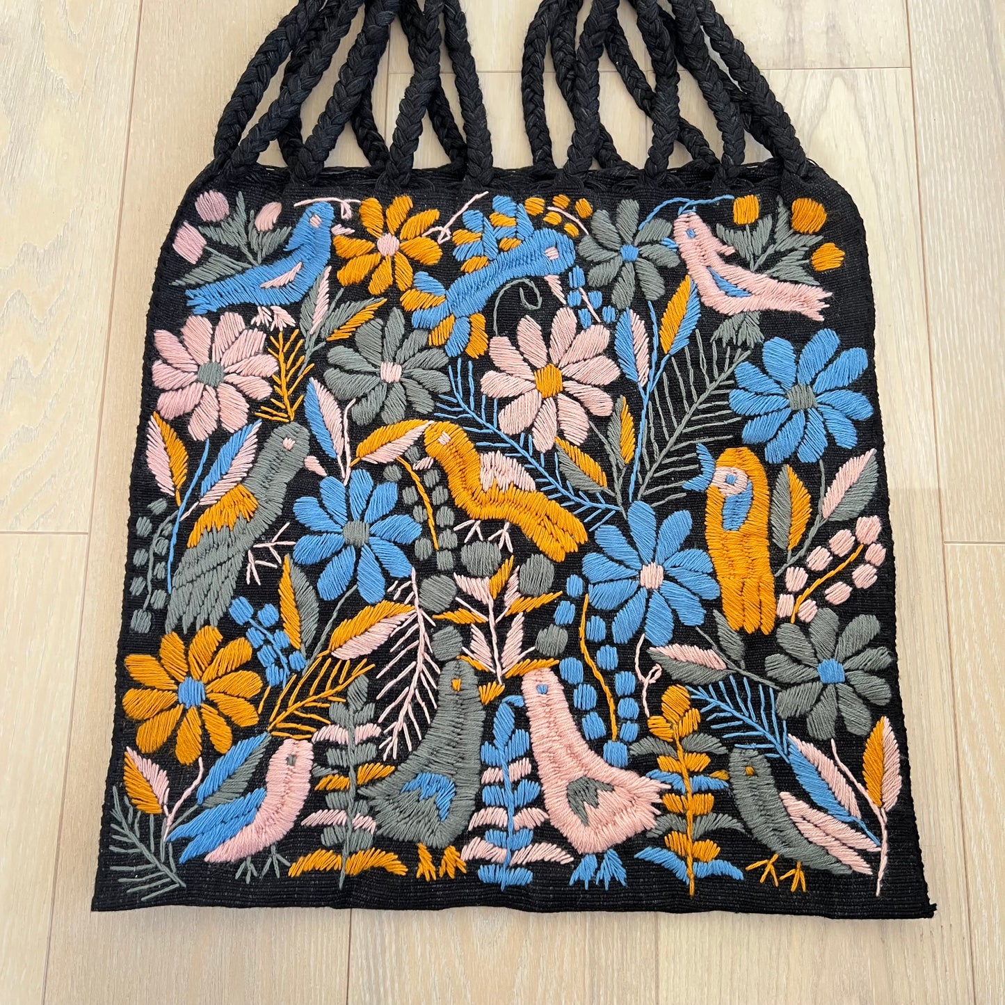 ガーデン・セピア 002 黒 ハンモックバッグ