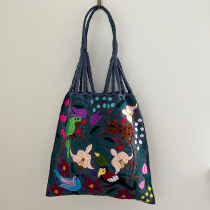 ガーデン・アヴァロン 003 アッシュブルー ハンモックバッグ