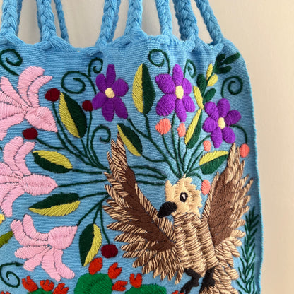 ガーデン・ソラニワ 008 ブルー ハンモックバッグ