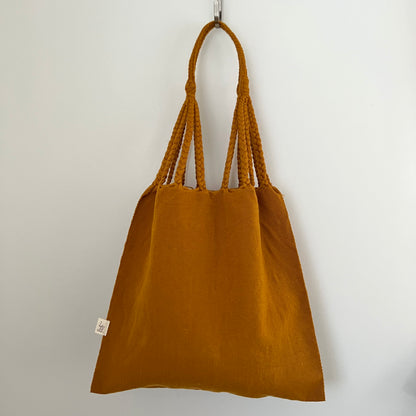 ポンポン・バッグ018 キャメル ハンモックバッグ