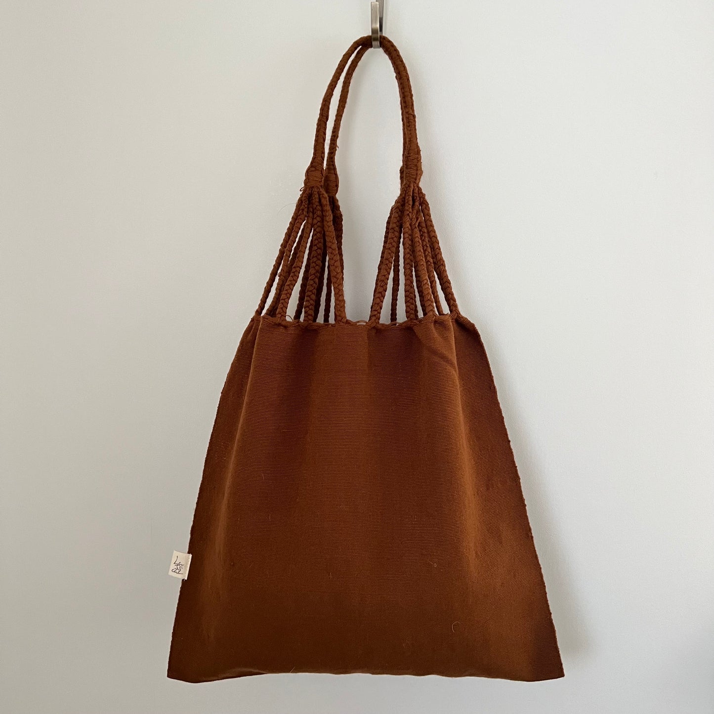 ポンポン・バッグ 019A チョコレート・ミルク  ハンモックバッグ